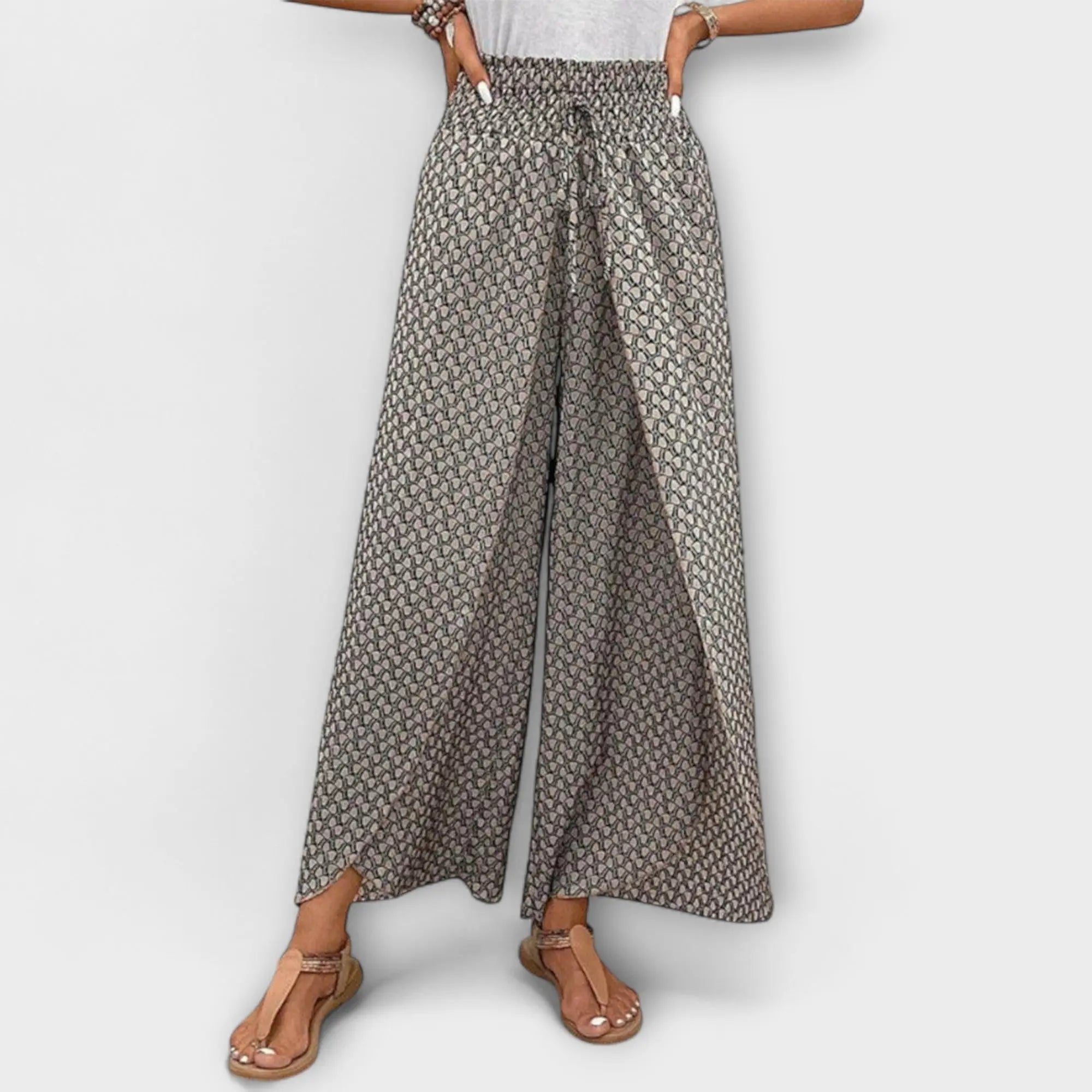 Chiara - Elegante Pantalón Palazzo Alba Madrid