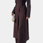 Melissa Conjunto Casual Suave de Blusa con Botones y Pantalones Largos Alba Madrid