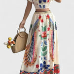 Itzel Conjunto Bohemio con Estampado Étnico Alba Madrid