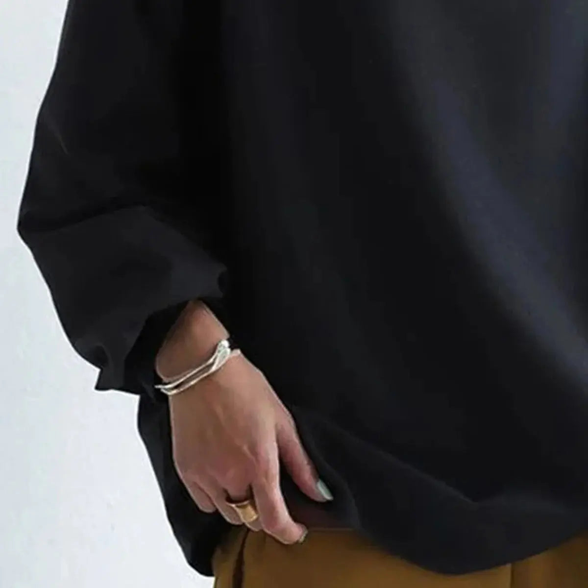 Clara - Jersey Oversize Negro Alba Madrid