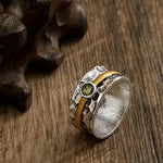 Anillo de zirconia verde elegante Alba Madrid