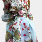 Sanne Conjunto Elegante Estampado de Camisa y Pantalón Fluido Alba Madrid