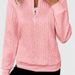Zoey Jersey de Punto con Cremallera Suave Alba Madrid