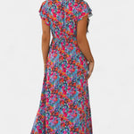 Patricia - Largo vestido cruzado con diseño floral Alba Madrid