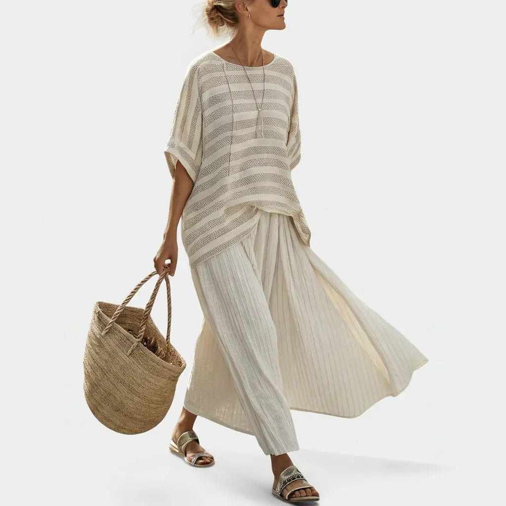 Isaura - Conjunto De Lino Elegante Alba Madrid