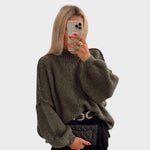 Carly | Suéter de Punto Oversized con Mangas Globo Alba Madrid