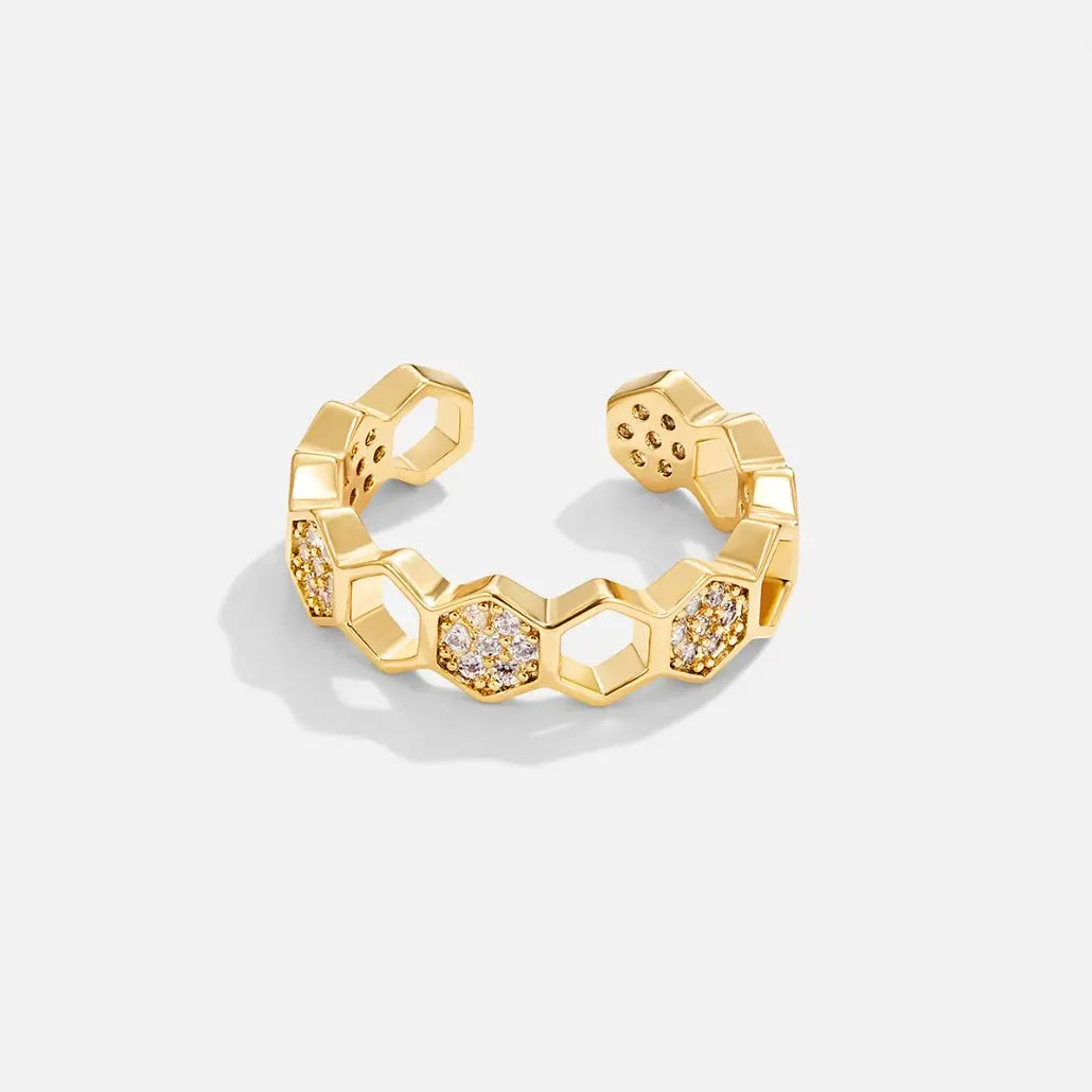 Cinthia - Anillo de oro y cristal Alba Madrid