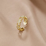 Cinthia - Anillo de oro y cristal Alba Madrid