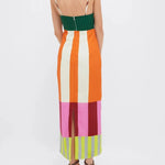 Paloma | Maxi Vestido Colorido a Rayas Alba Madrid