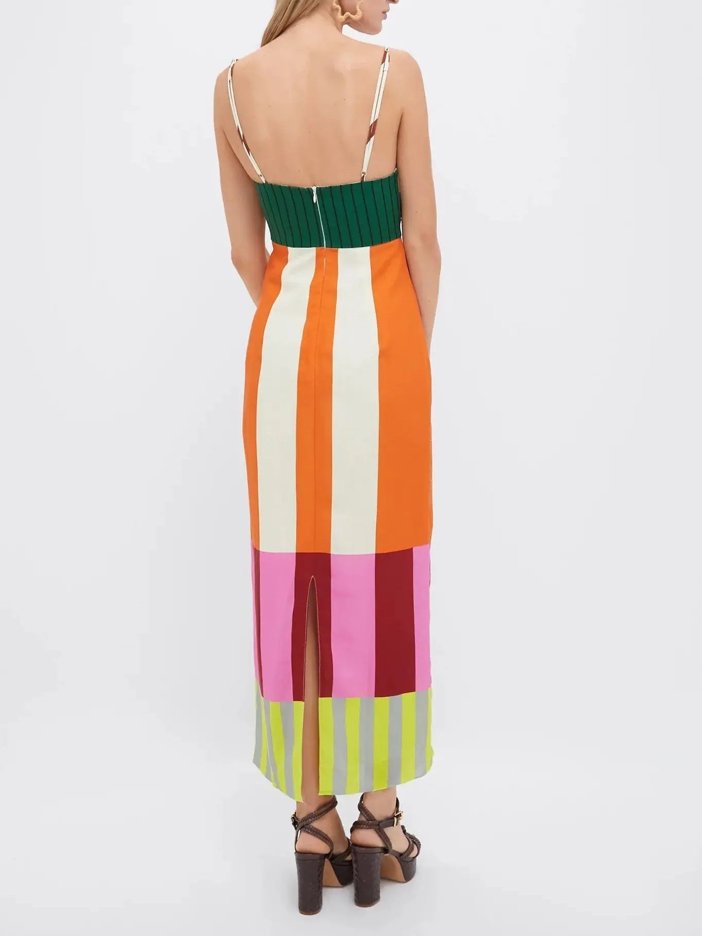 Paloma | Maxi Vestido Colorido a Rayas Alba Madrid