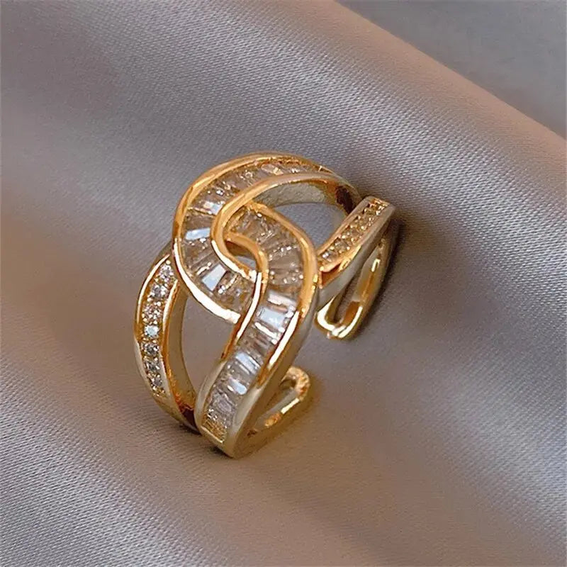 Adriana - Anillo Ajustable Elegante con Nudos Alba Madrid