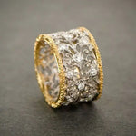 Teressa - Anillo de Hiedra Vintage con Zircón Alba Madrid