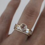 Susana - Conjunto de Anillos de Cristal Inlay en Oro Alba Madrid