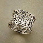 Carolina - Anillo Hueco de Plata Vintage Alba Madrid