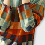 Erika - Suéter de Cuello Alto Patchwork Alba Madrid