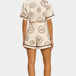 Seashell Mono Camiseta con Detalle de Concha y Botones Alba Madrid