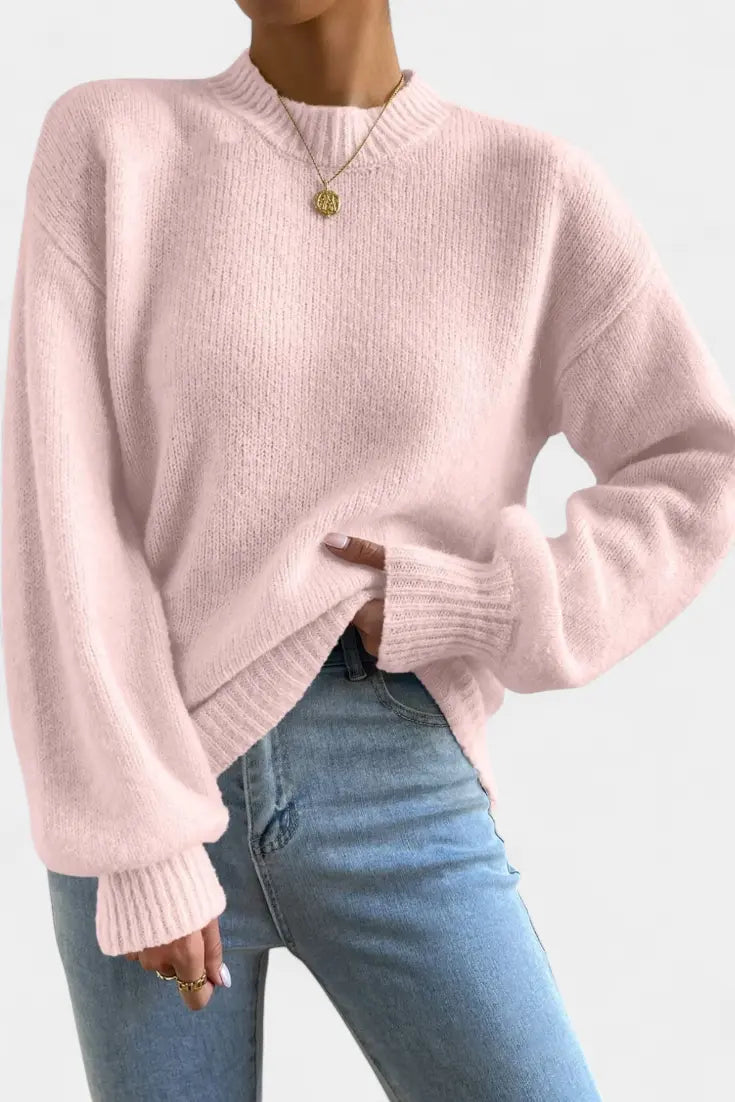 Mae Jersey de Cuello Redondo con Mangas Globo Alba Madrid