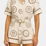 Seashell Mono Camiseta con Detalle de Concha y Botones Alba Madrid