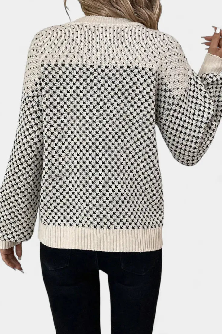 Rachael Jersey de Cuello Redondo en Bloques de Color Alba Madrid