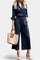 Sabina Conjunto Rosa de Camisa Suelta y Pantalones Capri Alba Madrid