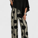 Aleida Conjunto Asimétrico con Top y Pantalón Estampado Alba Madrid