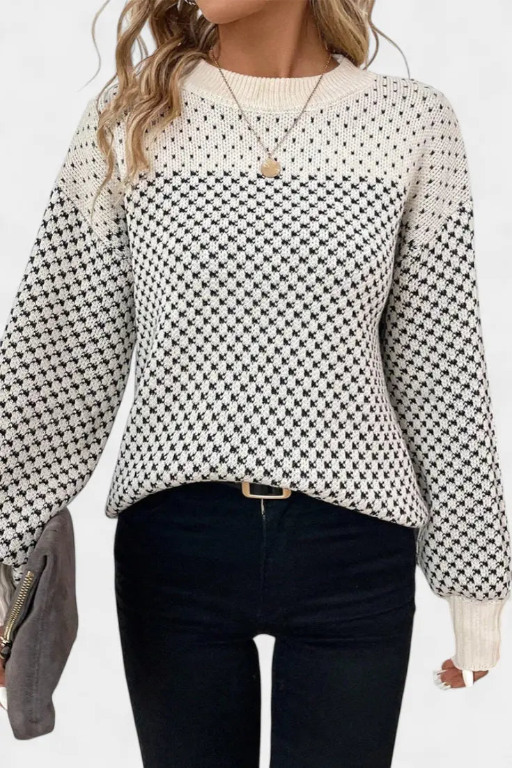 Rachael Jersey de Cuello Redondo en Bloques de Color Alba Madrid