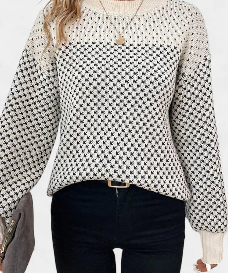 Rachael Jersey de Cuello Redondo en Bloques de Color Alba Madrid