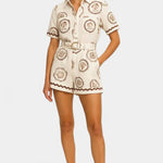 Seashell Mono Camiseta con Detalle de Concha y Botones Alba Madrid