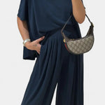 Trista Conjunto Casual de Top Suave y Pantalones de Pierna Ancha Alba Madrid