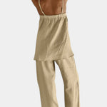 Lía Conjunto de Verano con Top Suelto y Pantalón Fluido Alba Madrid