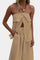 Oriana Conjunto Strapless con Falda de Abertura en Color Liso Alba Madrid
