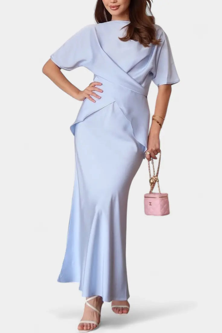 Veleda Conjunto de Top con Tiras Cruzadas y Falda Fluida Alba Madrid