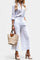 Sabina Conjunto Rosa de Camisa Suelta y Pantalones Capri Alba Madrid