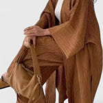 Caspian Conjunto Relajado de Dos Piezas con Kimono Largo Alba Madrid
