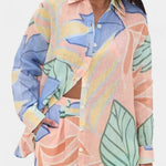 Lumina Conjunto Tropical con Camisa Holgada y Shorts de Cintura Alta Alba Madrid