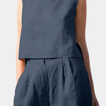 Yvanne Conjunto Vintage Sin Mangas de Verano Alba Madrid
