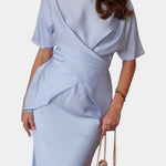 Veleda Conjunto de Top con Tiras Cruzadas y Falda Fluida Alba Madrid
