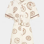 Seashell Mono Camiseta con Detalle de Concha y Botones Alba Madrid