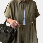 Lani Conjunto Relaxed de Camisa y Pantalones de Algodón y Lino Alba Madrid