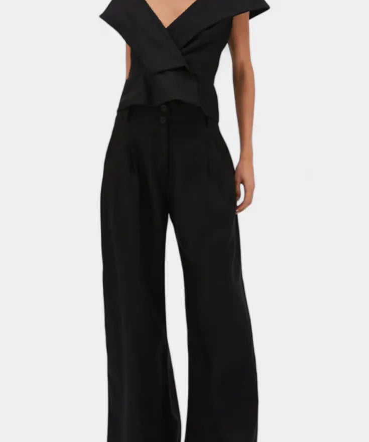 Hayden Conjunto Top Asimétrico y Pantalón Palazzo Alba Madrid