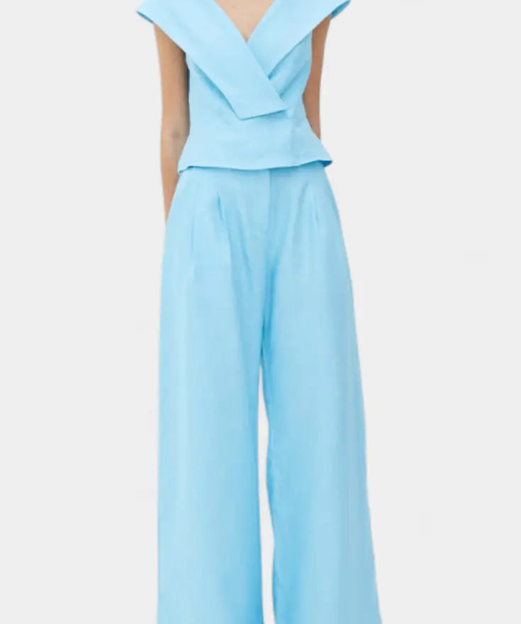 Hayden Conjunto Top Asimétrico y Pantalón Palazzo Alba Madrid