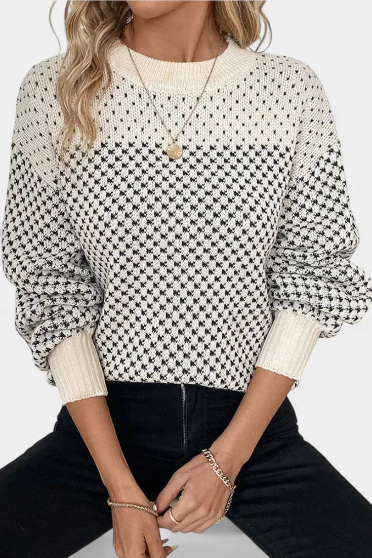 Rachael Jersey de Cuello Redondo en Bloques de Color Alba Madrid