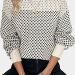Rachael Jersey de Cuello Redondo en Bloques de Color Alba Madrid