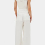 Hayden Conjunto Top Asimétrico y Pantalón Palazzo Alba Madrid