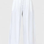 Bernadina Conjunto de Lino con Top de Abertura Frontal y Pantalón de Pierna Ancha Alba Madrid