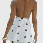 Eshra Conjunto de Top Halter y Shorts con Lunares Alba Madrid