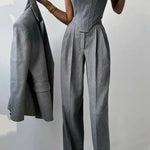 Dolce - Conjunto de Tres Piezas con Blazer de Doble Botonadura Alba Madrid