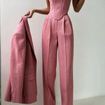 Dolce - Conjunto de Tres Piezas con Blazer de Doble Botonadura Alba Madrid