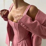 Dolce - Conjunto de Tres Piezas con Blazer de Doble Botonadura Alba Madrid