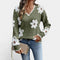 Thea Suéter Floral Elegante Con Cuello En V Alba Madrid